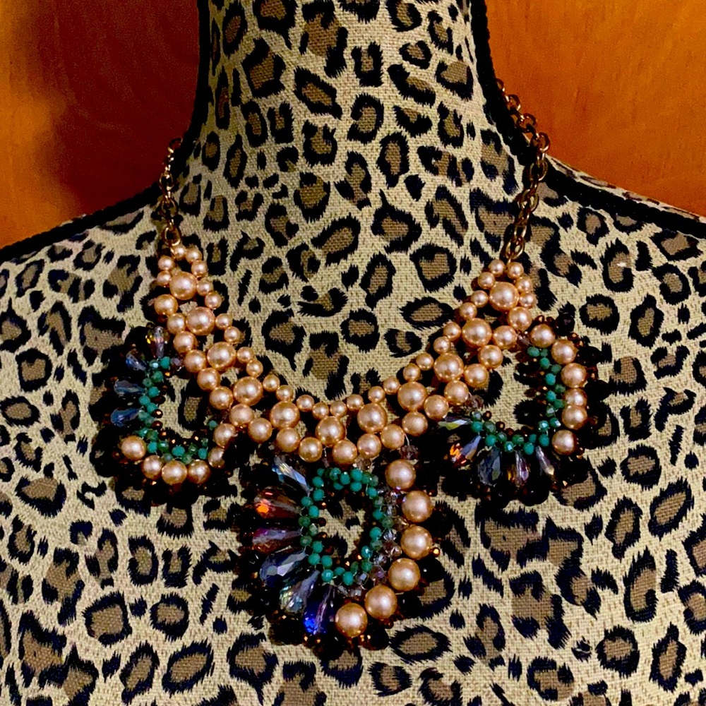 Vintage inspired Jeweled Necklace